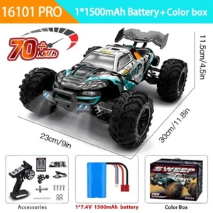 RC Car High Speed Drift Monster LED Remote Control Cars 4x4 Truck 4WD Kids Toys - Picture 1 of 96