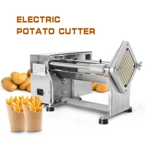 Cortador de patatas francés comercial automático cortador de verduras 3 hojas 220-240 V - Imagen 1 de 12