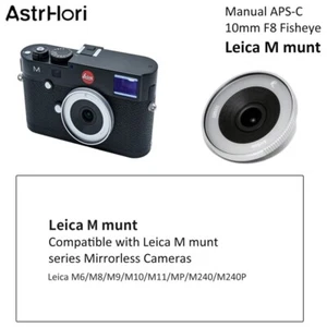 Astrhori 10mm F8 Full Frame Wide Angle Fisheye Lens Fr Leica M M240 M6 M8 M9 M9p - Picture 1 of 18