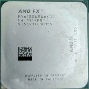 AMD FX-6100 CPU 3.3 GHz 6-Core 8MB Socket AM3+ 95W CPU Processor FD6100WMW6KGU - Afbeelding 1 van 1