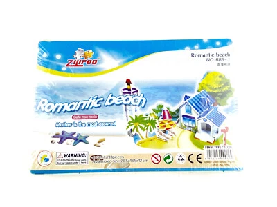 3D Romantic Beach Jigsaw Puzzle Architecture Model Educational Toys for Kids NEW - Image 1 of 4
