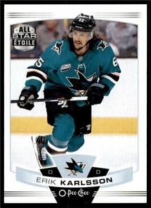 2019-20 UD OPC O-Pee-Chee Base #182 Erik Karlsson - San Jose Sharks