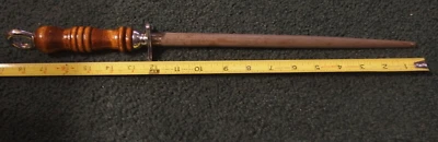 18.25" CASE XX Knife Sharpening Steel Honing Rod Sharpener VTg fancy wood handle - Image 1 of 4