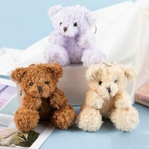Plush Little Teddy Bear Pendant Doll Stuffed Toys for Kids Girlfriend Keychain