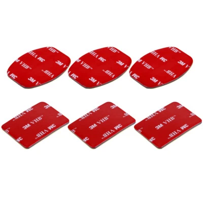 PULUZ 3 Flat 3M VHB Adhesive Pad Stickers + 3 Curved 3M VHB Adhesive Pad Sticker - Image 1 of 4