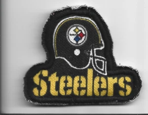 2 PITTSBURGH STEELERS EMBROIDERED PATCHES~PITTSBURGH,PA - 2 5/8 X 3 1/4" - Picture 1 of 2