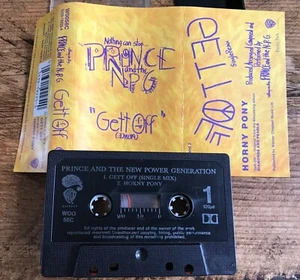 PRINCE CASSETTE SINGLE GETT OFF 1991 UK JEWEL CASE 2 TRACK CASSETTE 1991 W0056C - Picture 1 of 6