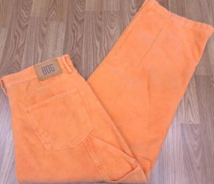 BDG BAGGY FIT PANTS CORDUROY 100% COTTON PEACH Sz 34W x 30" - Picture 1 of 7