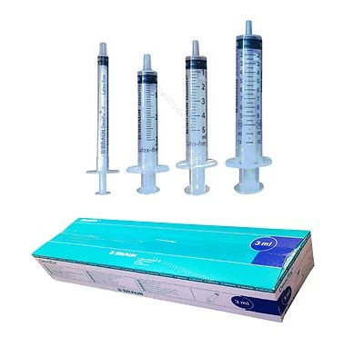 B.BRAUN 1ml, 3ml, 5ml,10ml - BBraun Omnifix Sterile Syringes - Luer Slip - High Quality