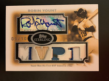 2008 Topps Sterling Stardom Autograph Robin Yount /10 Triple Jersey Bat Auto