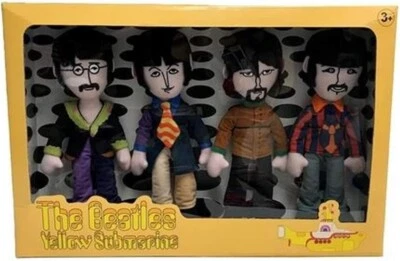 The Beatles - Juego de caja de peluche de miembro de banda submarina amarilla Foto 1 de 4