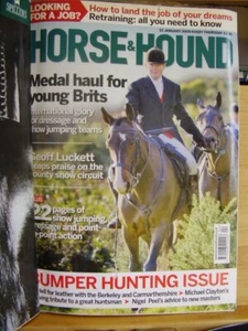HORSE AND HOUND MAG JANUARY 2009 BERKELEY HUNT CARMARTHANSHIRE BYRON JOHN MFH - Imagen 1 de 5