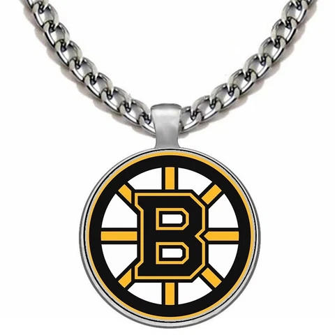 Large Boston Bruins Stainless Steel Chain Pendant Necklace Free Ship D5 Cover