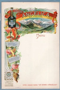 GF0437 Menù: Sponsorizzato Liquore Angelica - dis. T.Sala - Imagen 1 de 1