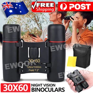 New Day Night Vision Binoculars 30 x 60 Outdoor Travel Folding Telescope AU - Picture 1 of 12