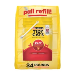 Purina Tidy Cats 24/7 Clumping Cat Litter, Low Dust, Deodorizing, 34 lb. Bag - Picture 1 of 7