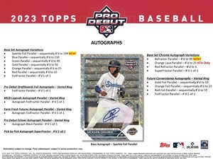 2023 Topps Pro Debut Baseball Hobby Jumbo 8-Box Case