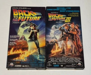 Back to the Future I & III MCA Universal Michael J. Fox Sci-Fi LOT Tapes - Picture 1 of 5