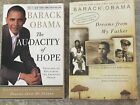 Barack Obama Audacity Of Hope & Dreams From My Father Lot Of 2 Paperback Books!