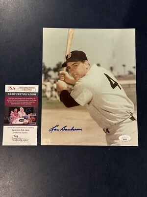 Lou Boudreau Boston Red Sox HOF Autographed 8x10 Signed Photo JSA Authentic - Image 1 of 2