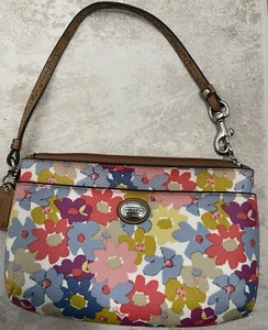 Coach Floral Peyton Medium Wristlet - Picture 1 of 6
