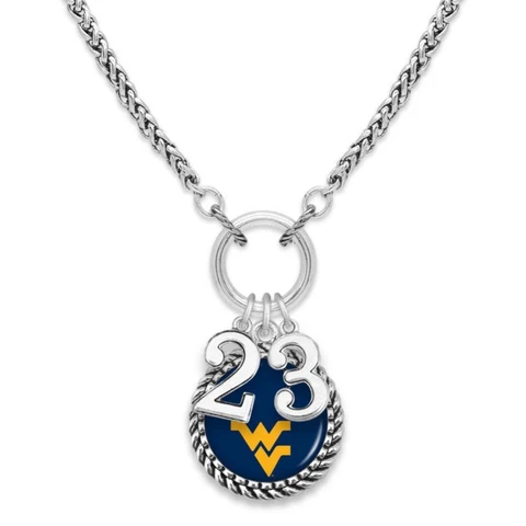 West Virginia Mountaineers Graduation Year 2023 Silver Chain Necklace Jewelry Cover