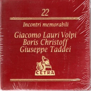 INCONTRI MEMORABILI - CETRA - VOL 22 - LAURI VOLPI - cHRISTOFF - TADDEI - Picture 1 of 2