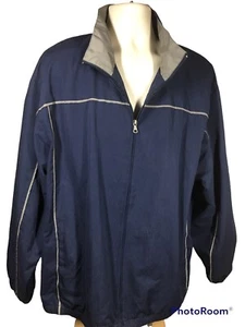 NEW Ashford Sport Men's XXL Jacket Full Zipper Navy Blue Gray NWT CL - Picture 1 of 8