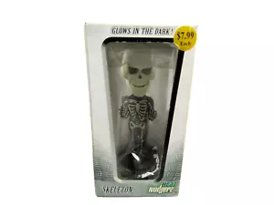 Halloween Testa Nodderz Scheletro Bagliore Nel Buio Edizione Limitata 2002 Bonesy Jonesy - Foto 1 di 7