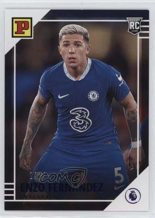 2022 Chronicles Base Premier League Panini Blue /99 Enzo Fernandez #48 Rookie RC - Image 1 of 2