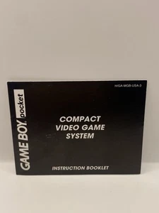 Sistema compacto Game Boy Pocket 1996 *Manual folleto de instrucciones* H/GA-MGB-USA-3 - Imagen 1 de 2
