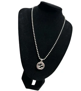 GUCCI Interlocking G Necklace In Silver Boule Chain UVP 595£ - Bild 1 von 2
