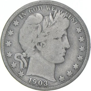 1903-O Barber Half Dollar Average Circ - Picture 1 of 3