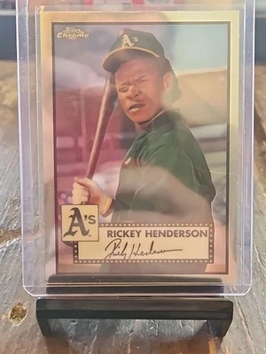 2021 Topps Chrome Platinum Anniversary - Rickey Henderson #501 Refractor - Image 1 of 2
