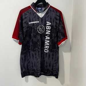 Vintage Umbro Ajax Amsterdam 1996/97 Away Soccer Jersey Original Size XL - Picture 1 of 9