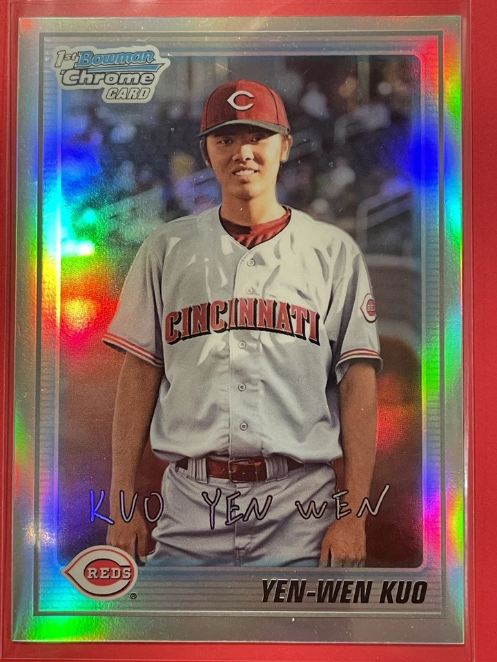 2010 Bowman Chrome Prospects Yen-Wen Kuo Refractor /777 #BCP80 Baseball Reds - Image 1 of 3