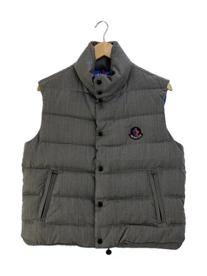 MONCLER BEAMS Special order Down Vest 1 Wool GRY Plain 920-091-43308-50 - Image 1 of 4