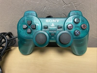 CONTROLADOR DUALSHOCK 2 OEM PLAYSTATION 2 PS2 SCPH-10010 VERDE TRANSLÚCIDO EXCELENTE Foto 1 de 4