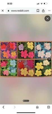 ANDY WARHOL Wooden Puzzle FLOWERS Six, 25 Pieces each - Image 1 of 4