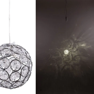 LED Mini-Pendelleuchte Kugel Naomi Weiß Ø8cm mobil für 3 x AAA Batterie UVP 9€ - Bild 1 von 4