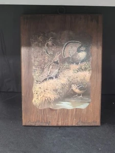 Lynn Bogue Hunt Game Birds Of America Print on Wood, Artwork, Rustic Wood Decor - Picture 1 of 7