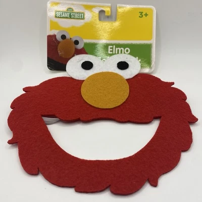 Disfraz de Plaza Sésamo Máscara de Fieltro Elmo Niño Vestir Juegos con disfraces Rojo Nuevo con Etiquetas Foto 1 de 4