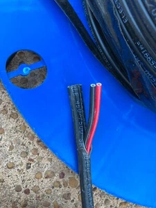 Electra Building Wire Cable Twin Flat 2C 2 Core 2.5mm Red & Black SRF2025V-BLK - Picture 1 of 2