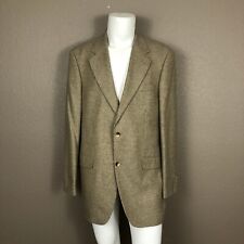 LL Bean Brown Tweed Pattern Silk Blend Sport Coat Sz 43 Tall Pre-Owned EXC