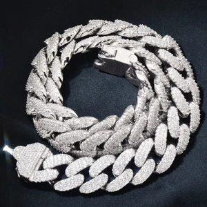 18mm Curb Cuban Chain – Buckle Clasp Design, 18K Gold Plated, Luxury Jewelry  - Picture 1 of 15