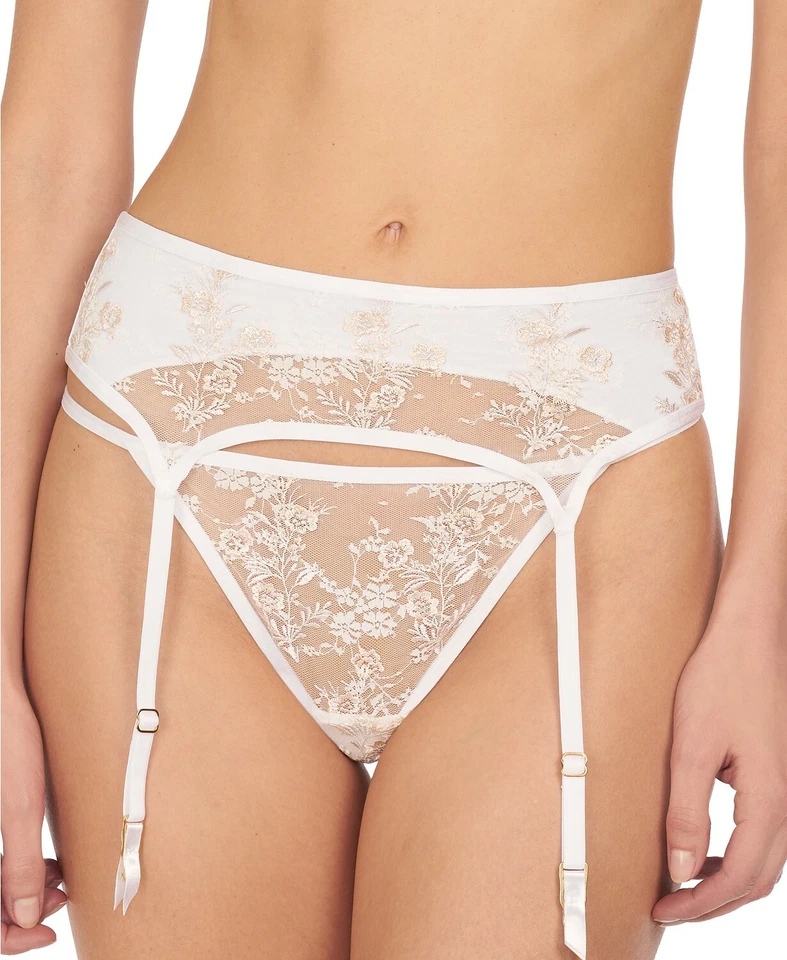 Cinturón Liguero Natori Obsession Floral Bordado S Blanco Foto 1 de 3