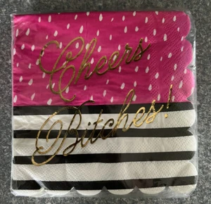 Bachelorette Party Servietten - 20er-Pack Cheers Bitches Mädchen Cocktail Servietten - Bild 1 von 3