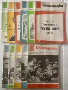 1961 AMERICAN CINEMATOGRAPHER Magazines. Missing The Nov Edition*11 Mags* RARE** - Picture 1 of 4