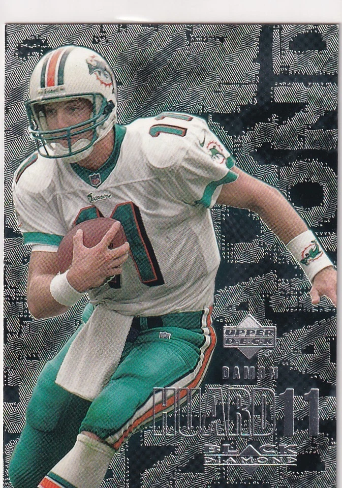 2000 UPPER DECK BLACK DIAMOND DAMON HUARD MIAMI DOLPHINS FOOTBALL NFL JC-1084 - Image 1 of 1