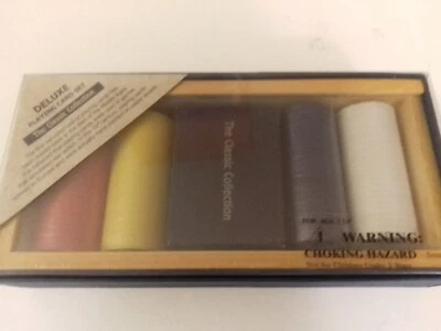 The Classic Collection Deluxe Playing Card Set Includes Chips and Wooden Storage - Image 1 of 2
